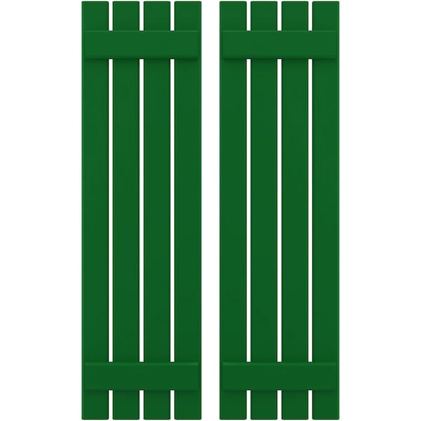 Ekena Millwork Americraft 4-Board, 2 Batten Exterior Real Wood Spaced Board-n-Batten Shutters, ARW101SB415X80HGH, PR ARW101SB415X80HGH - main